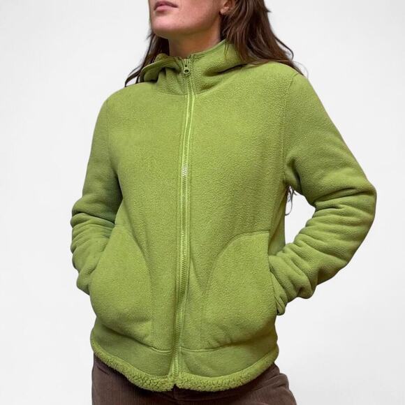 Arizona Jackets & Blazers - Green fuzzy zip up sweatshirt
